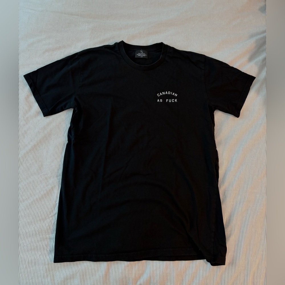 Peace Collective Canadian As F*ck Tee Sz L